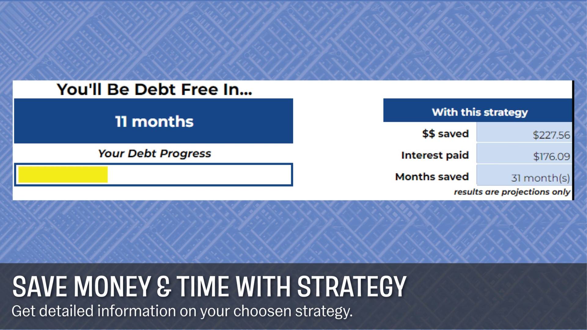 Save money and time with using strategies with debt payoff calculator.