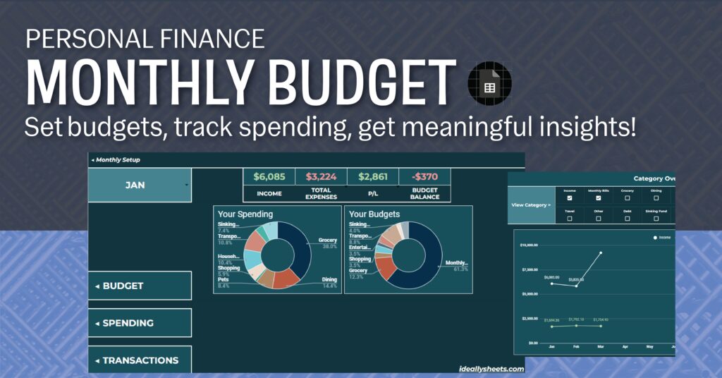 financial budget planner template